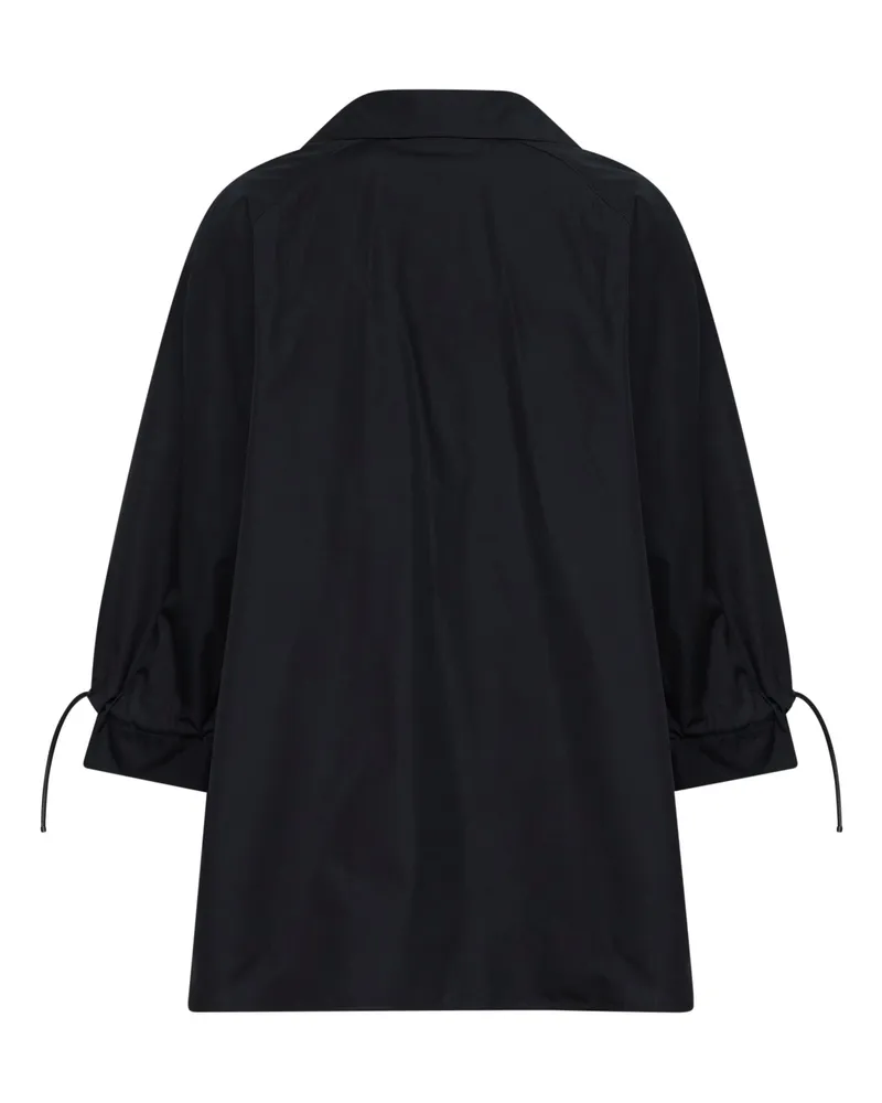 Max Mara Women's Blouse Mxmadorni Black Cotton Poplin Shirt Black