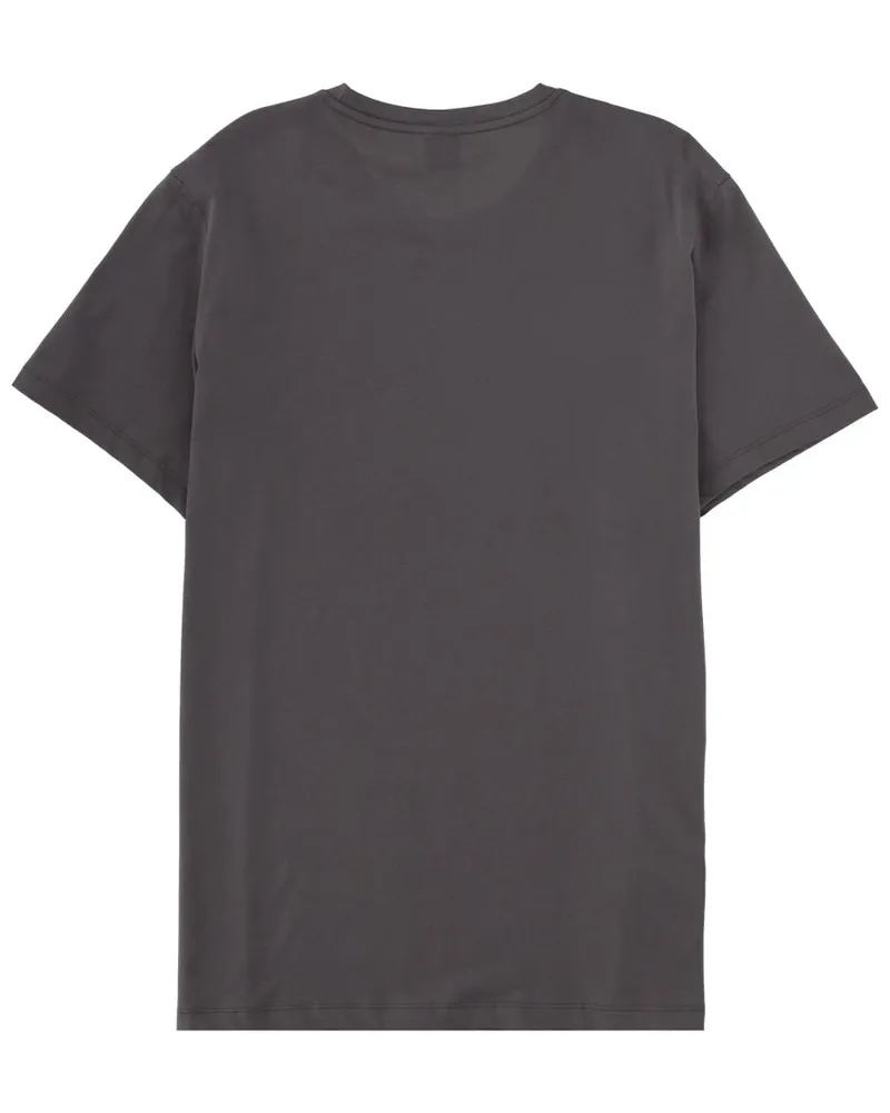 HUGO BOSS Logo-Embroidered Cotton T-Shirt — Gray Gray