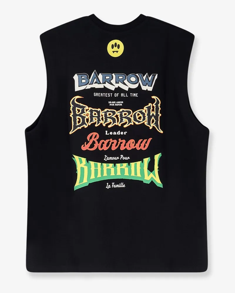 BARROW Men's Cotton Tank Top Black T-Shirts And Polos Black