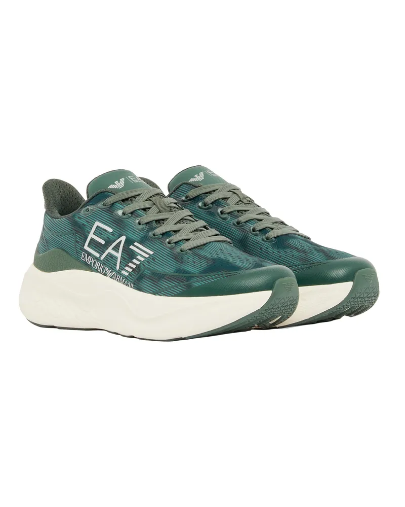 EA7 Men's Sneakers Wave Cilantro-Vigor Graph Polyester Trainers Cilantro/vigor Green