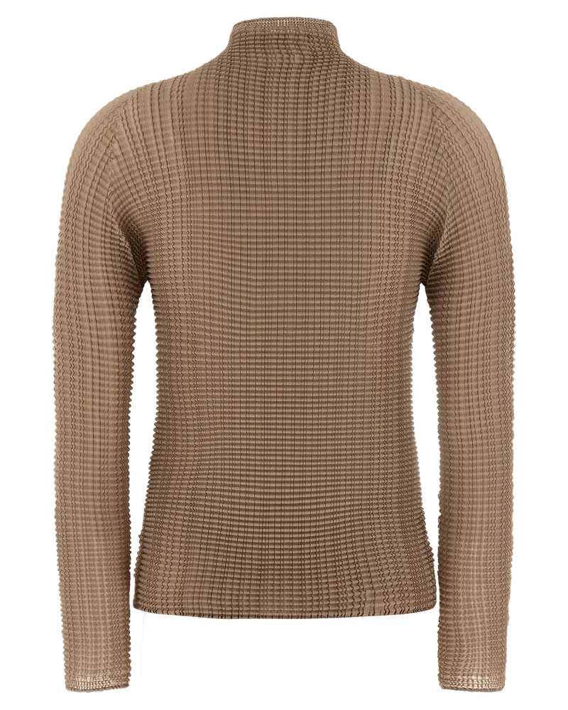 Issey Miyake Women's Beige Polyester Blouse Beige