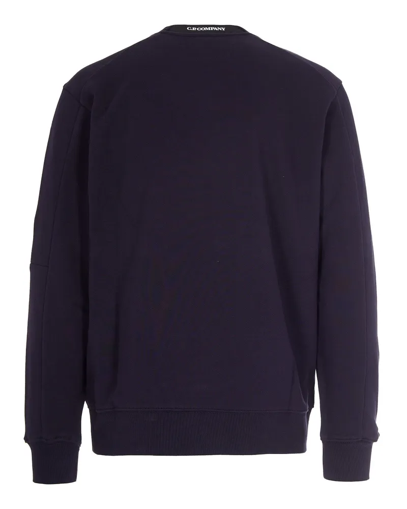 C.P. Company Diagonal Raised Fleece Sweatshirt — Navy Navy