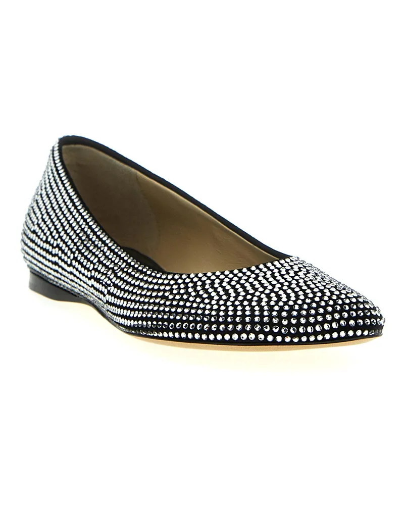 Loewe Women's Black Goatskin Ballet Flats Black