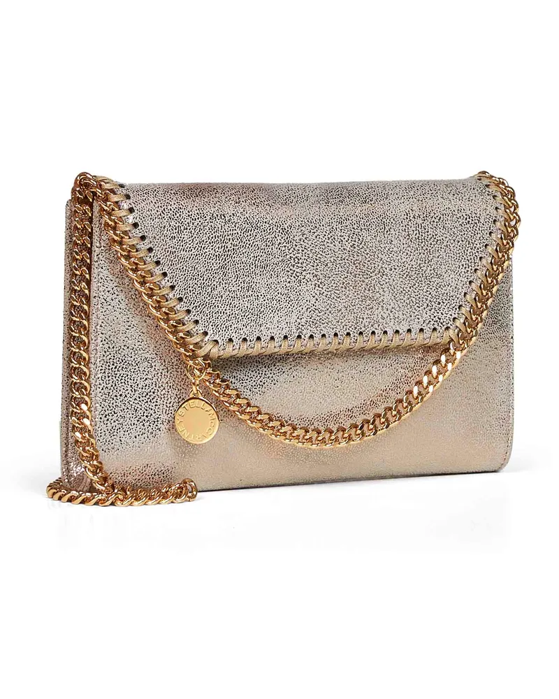 Stella McCartney Women's Wallet Crossbody Bag Falabella Pyrite Multicolour Polyester Shoulder Multicolor