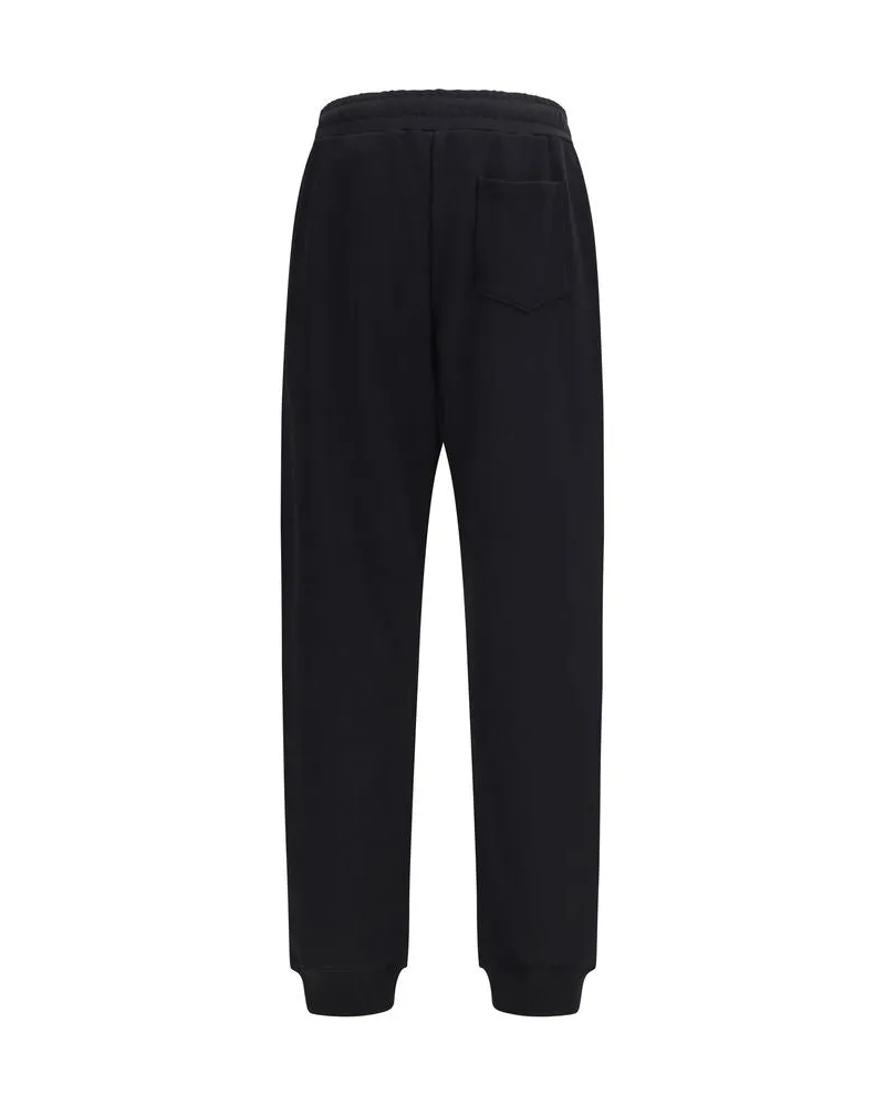 Moschino Men's Black Cotton Casual Pants Black