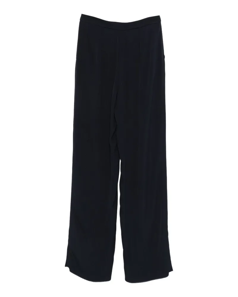 Emporio Armani Straight-Leg Trousers — Navy Navy