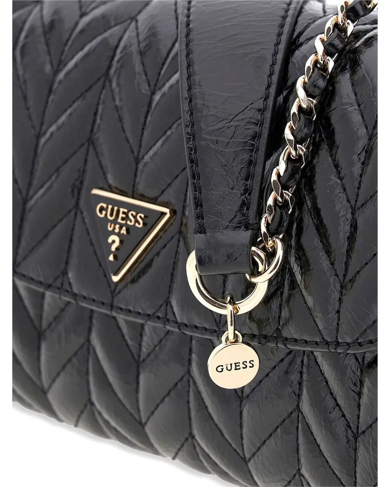 Guess Women's Crossbody Bag Black Polyurethane - Crossbody-Bags Black