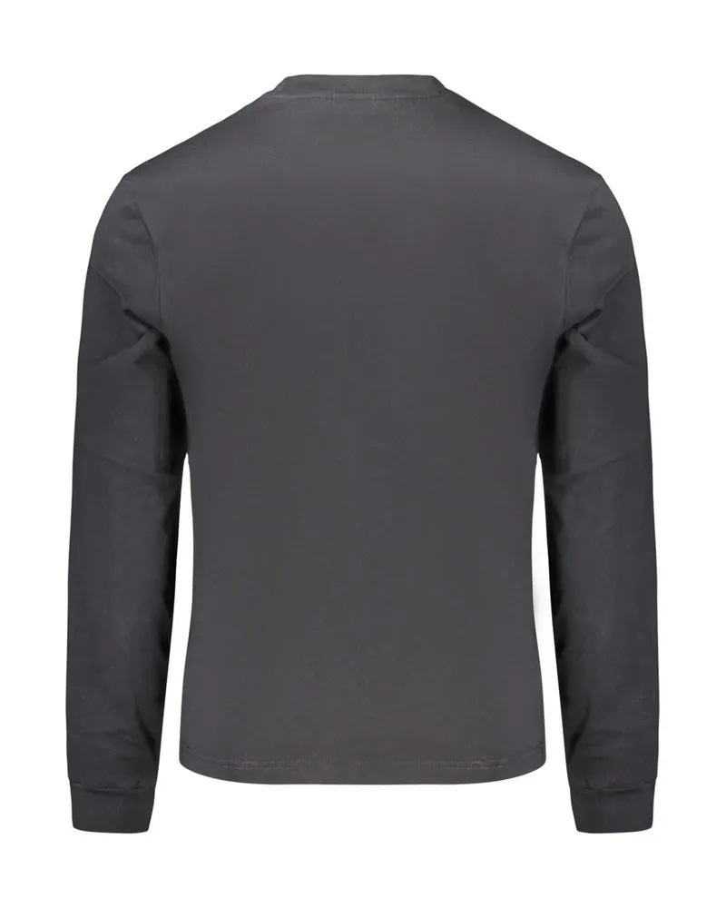 Napapijri Logo-Embroidered Cotton Sweatshirt — Black Black
