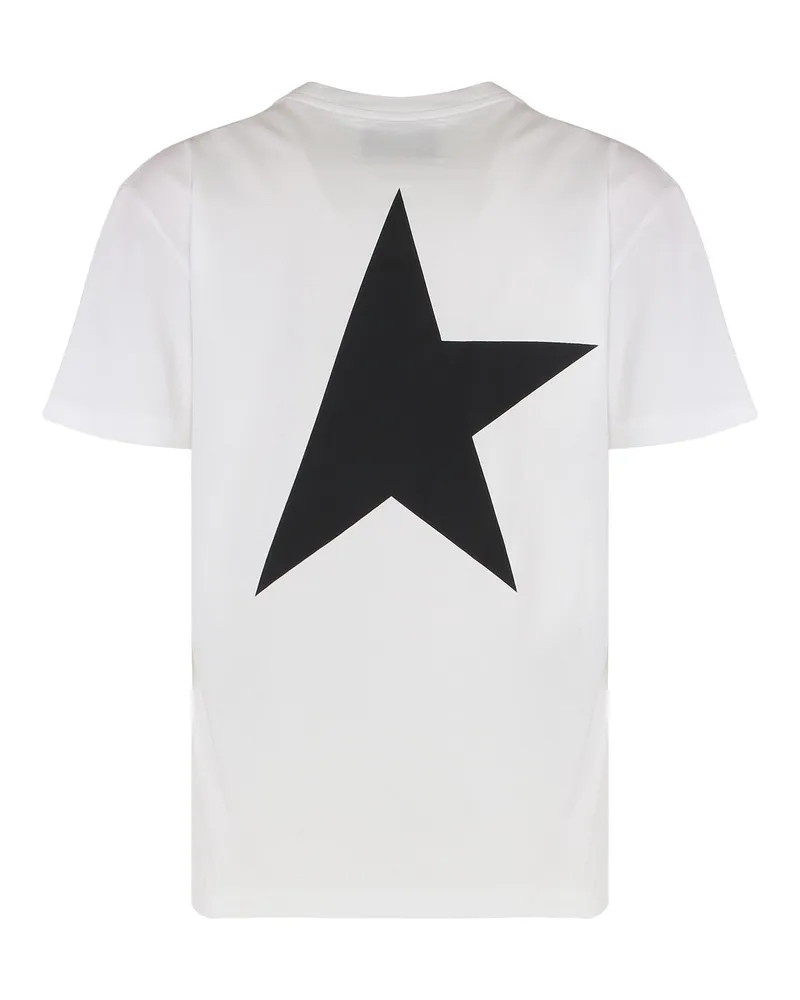 Golden Goose Women's Round Neck Cotton T-Shirt White T-Shirts & Jerseys White