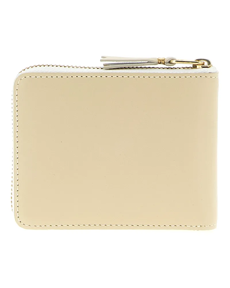 Comme des Garçons Unisex Beige Calfskin Cardholder Accessory Beige