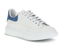 Men's Leather Sneakers White-Paris Blue White/paris