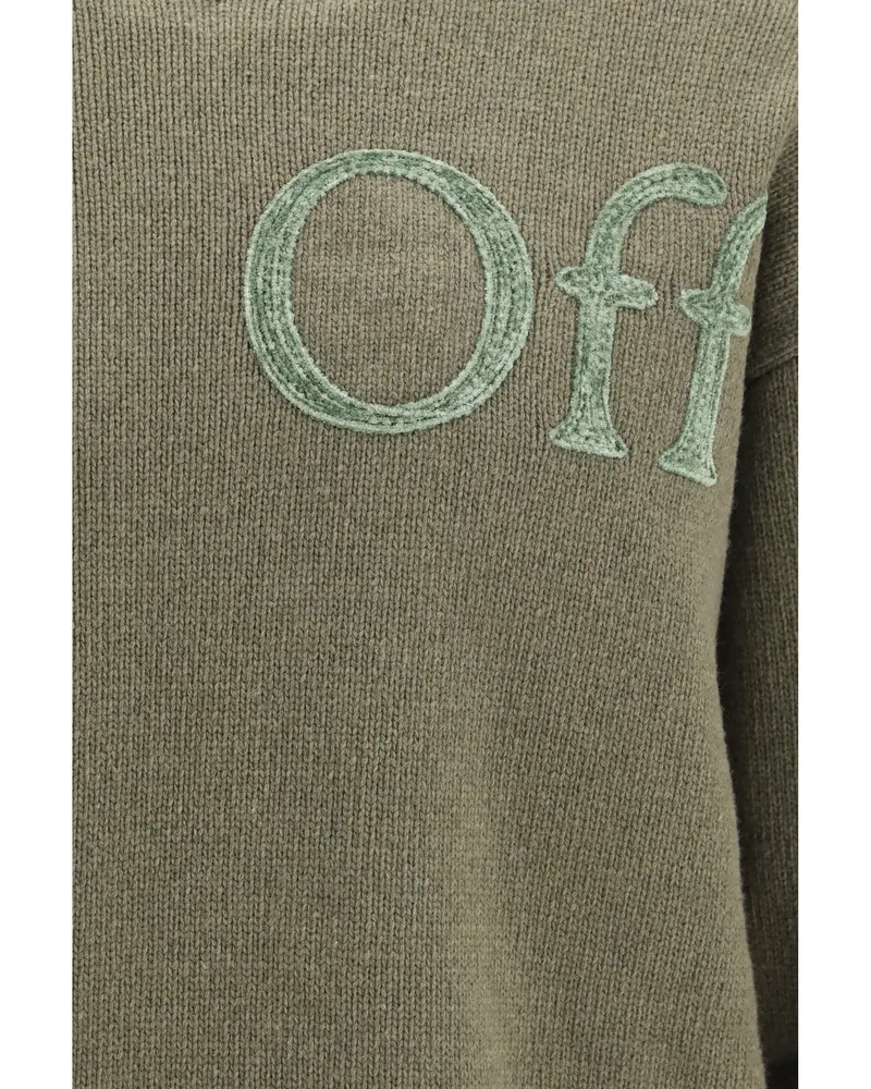 OFF-WHITE Bookish Sweater — Gray Gray