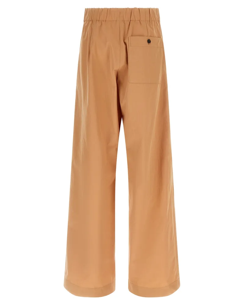 Dries van Noten Women's Multicolor Cotton Casual Pants Beige