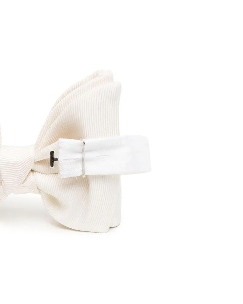 Tom Ford Men's Bow Tie White Silk Ties White