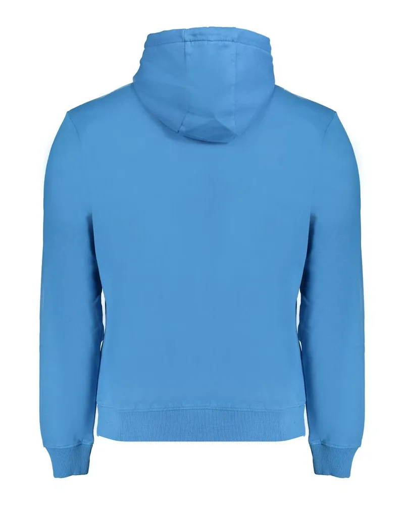 Napapijri Cotton-Blend Hoodie — Blue Blue