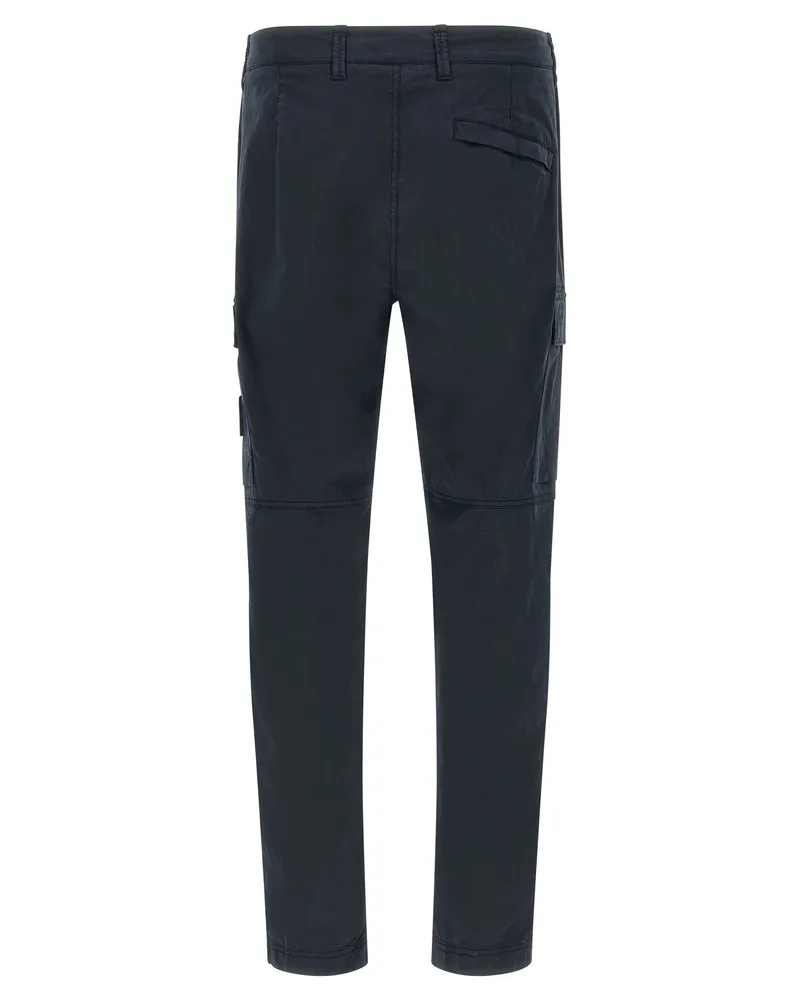 Stone Island Men's Blue Cotton Cargo Pants Blue