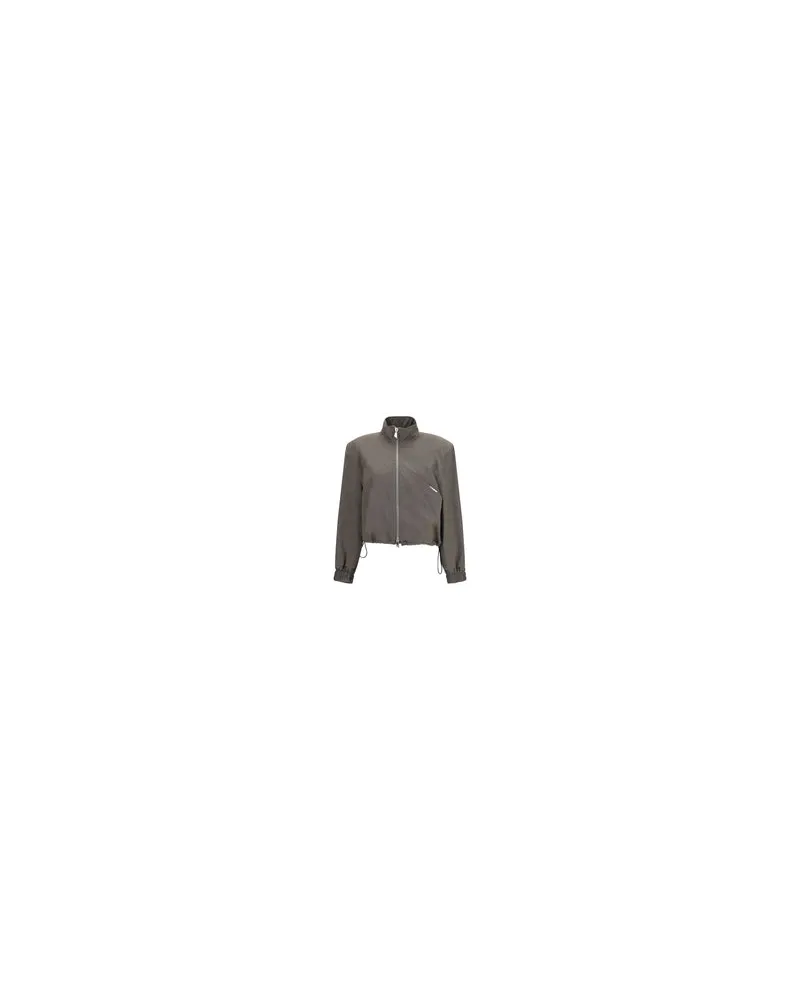 ATTICO Women Brown Wool Oves Aries Bomber Clothing Brown