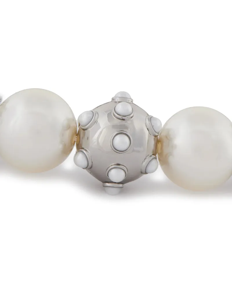 Marc Jacobs Women's The Pearl Dot Statement Necklace Silver Accessories > Jewelry Silver