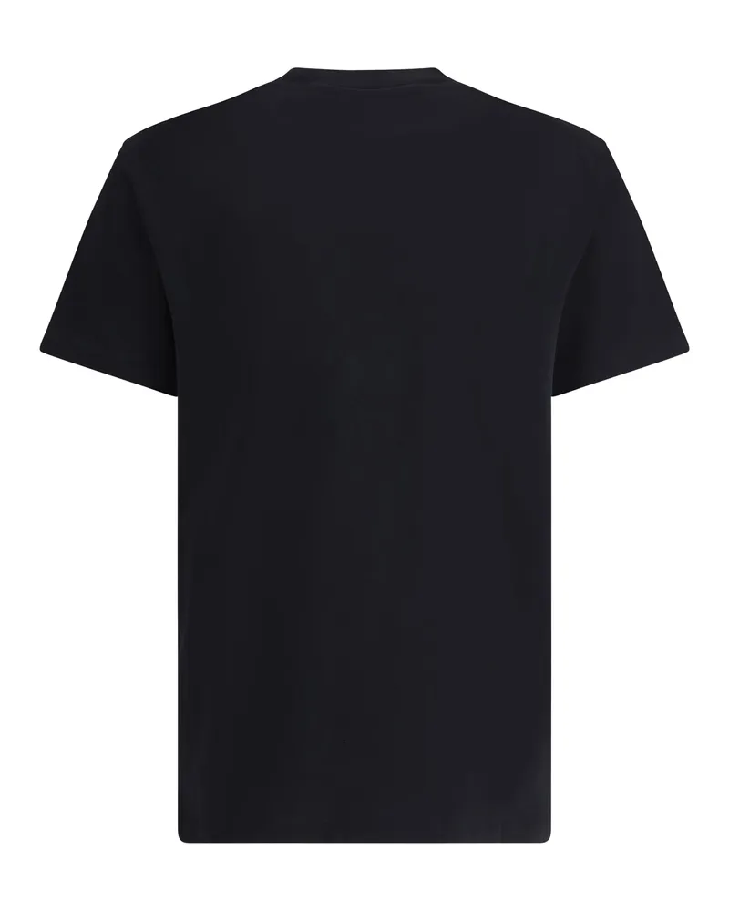 Dsquared2 Men T-Shirt With  Milano Logo Printed Black Cotton T-Shirts And Polos Black