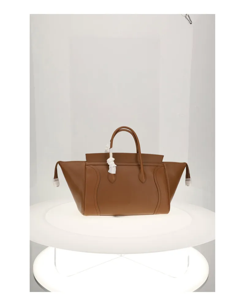 Celine Women's Shoulder Bag Soft Tan Lamb Leather Brown