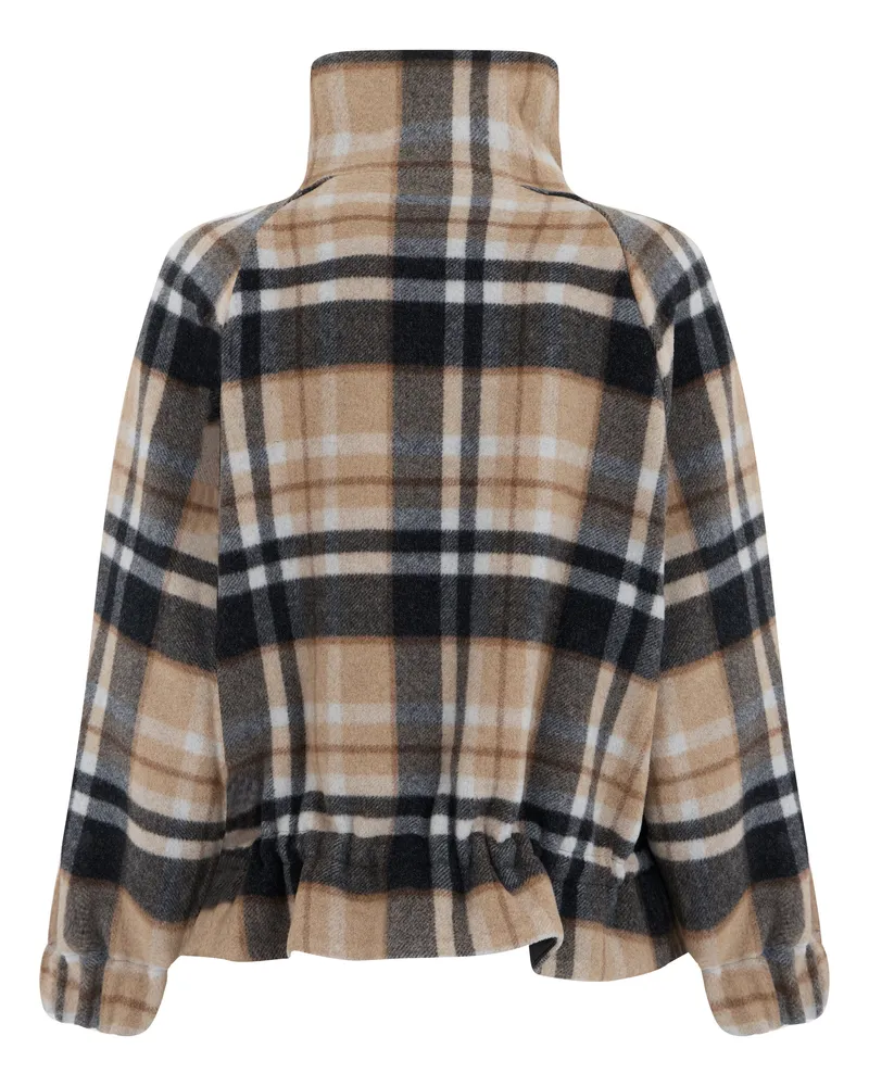 Pinko Checkered Wool Blend Jacket — Multicolor Multicolor