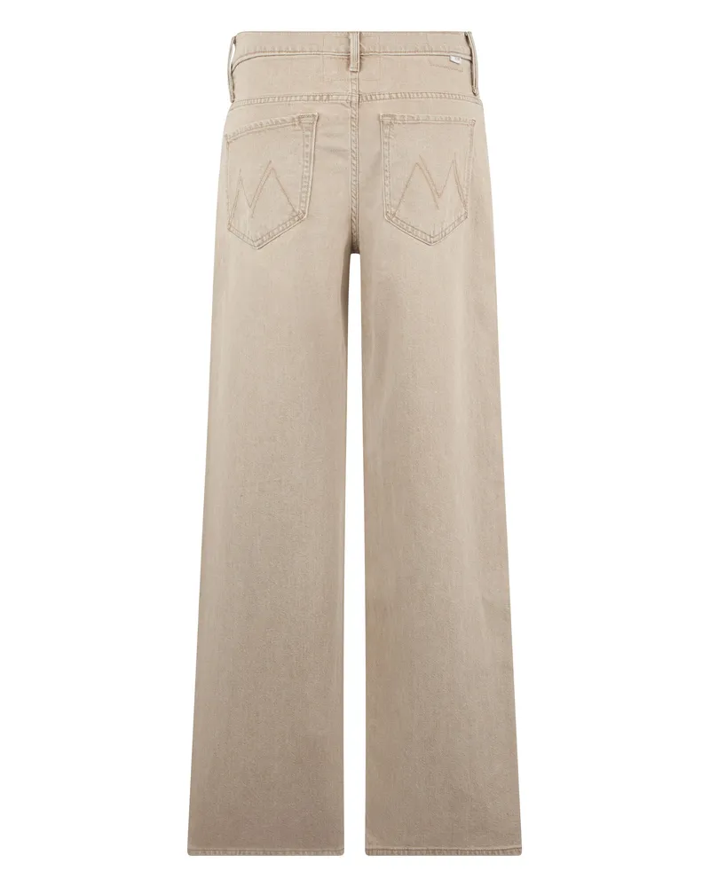Mother Women's Wide-Leg Cotton Jeans Caramel Beige