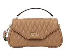 Women's Top Handle Bag Caramel Polyurethane - Top-Handle-Bags
