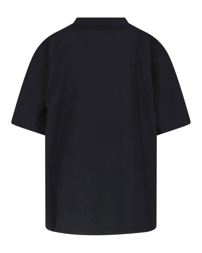 Balenciaga Women's T-Shirts And Polos Black Cotton Black
