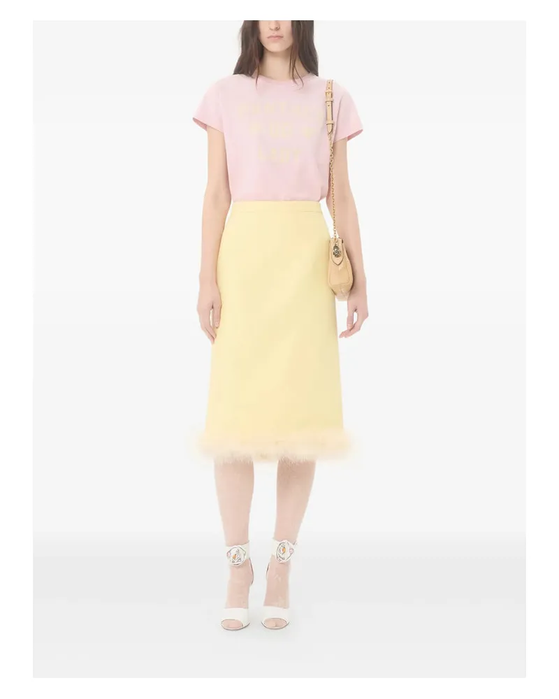 Valentino Garavani Logo-Printed Cotton T-Shirt — Pink Pink