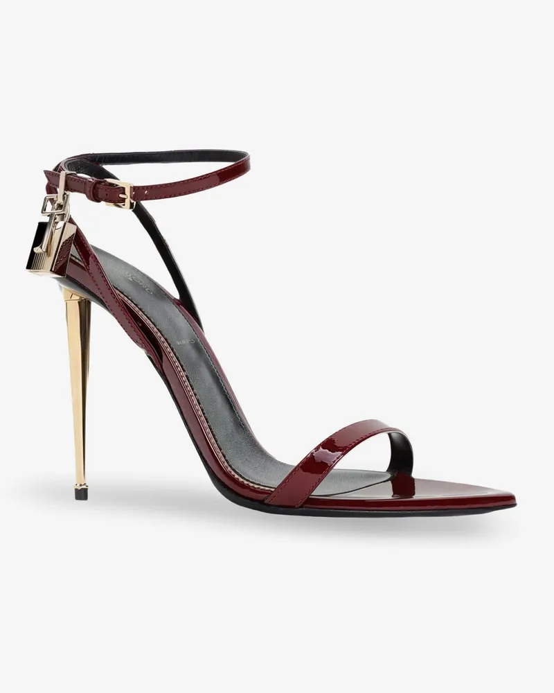 Tom Ford Women's Sandals Patent Leather Red Red