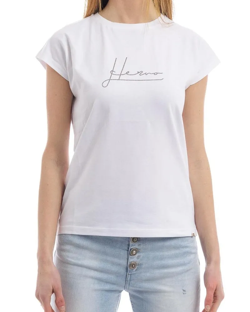 Herno Women's White Cotton T-Shirt White
