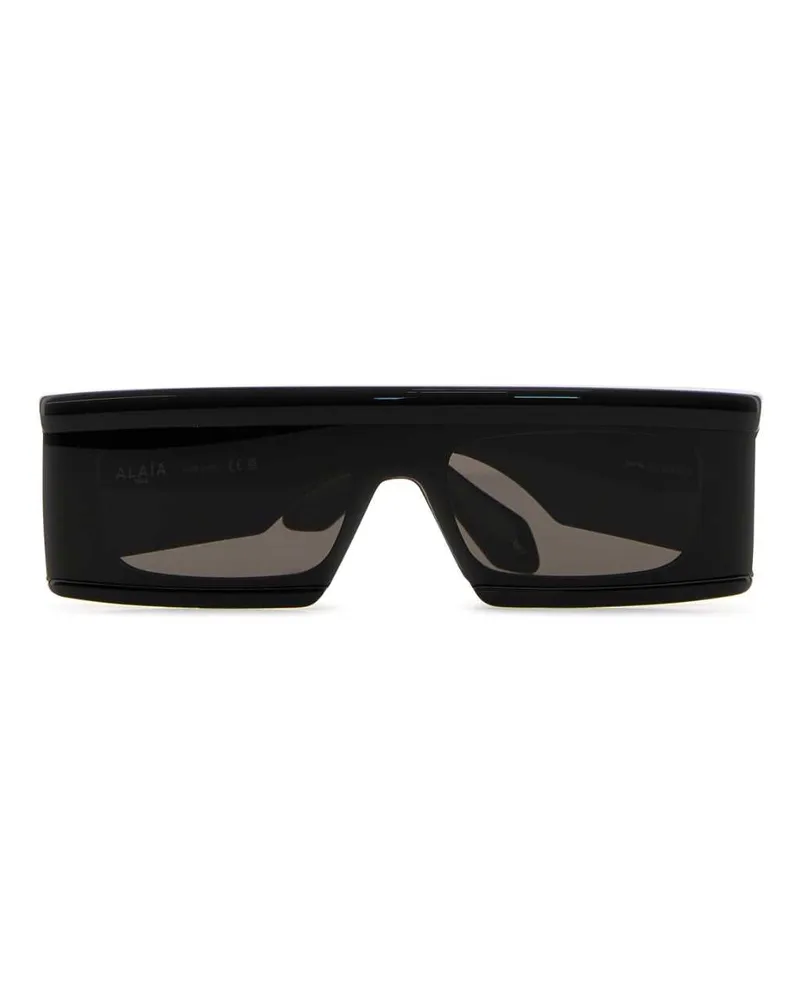 Alaïa Women's Black Acetate Sunglasses Blackblackgrey Exterior: Occhiali Da Sole Black