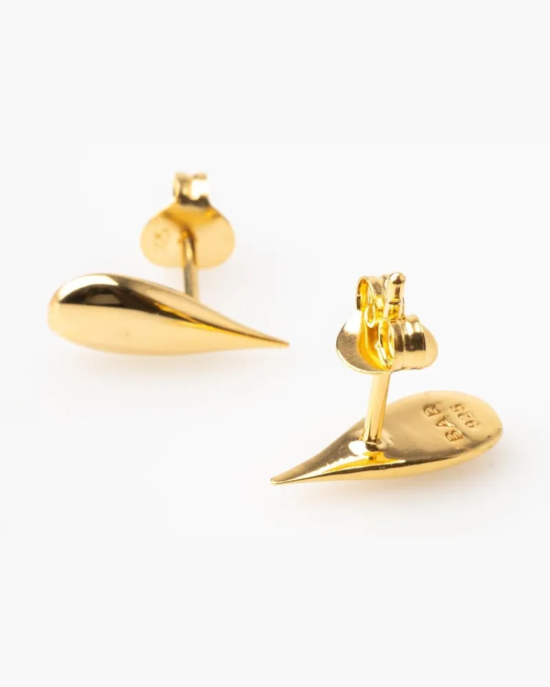 Bar Jewellery Ina Earrings — Gold Gold