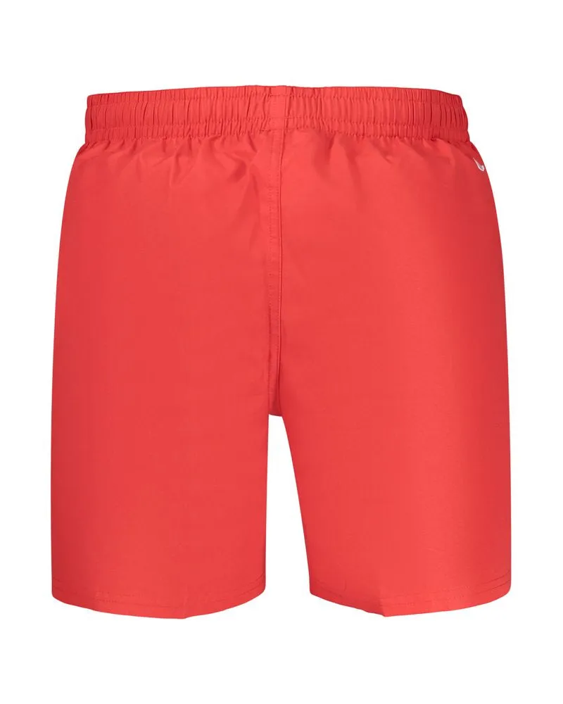 Nike Logo Print Swim Shorts — Red Red