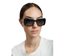 Women's Sunglasses Glossy Black Acetate Eyewear