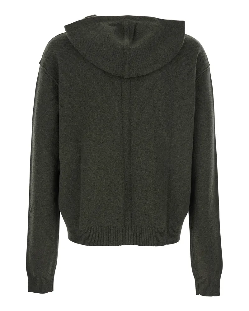 Rick Owens Men's Green Cashmere And Wool Sweatshirt Sweatshirts Sweater Green