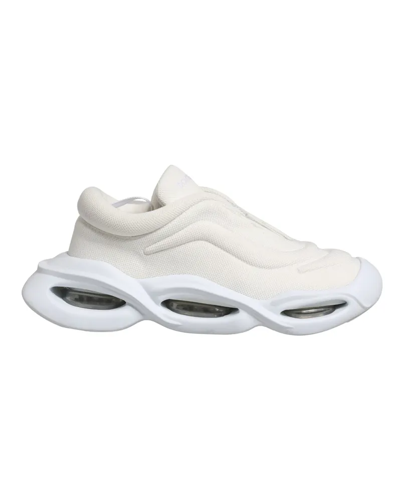 Dolce & Gabbana Women's White Slip On Wave Low Top Sneakers Shoes Polyester Viscose White