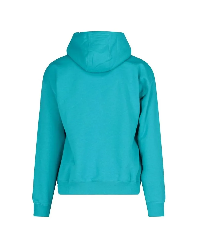 Versace Men Bicolor Cotton Sweatshirt Clothing Turquoise