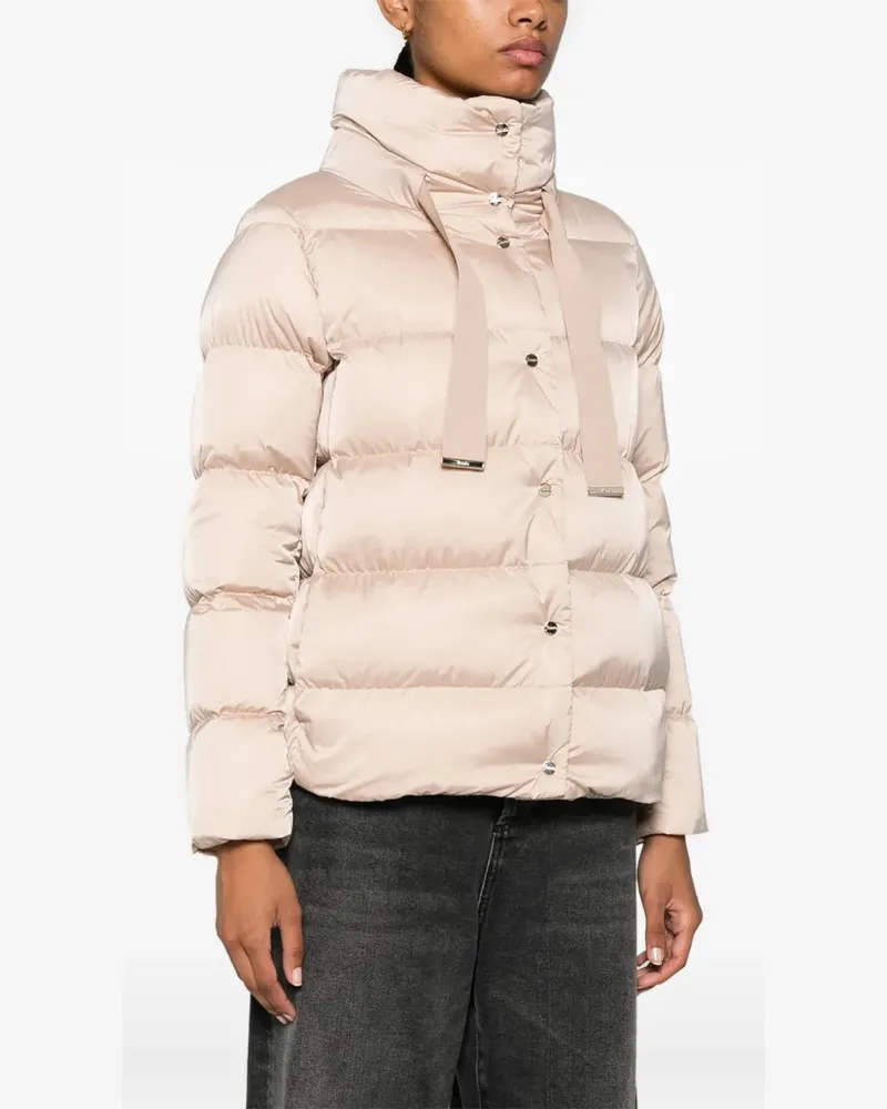 Herno Logo-Plaque Puffer Down Jacket — beige Beige
