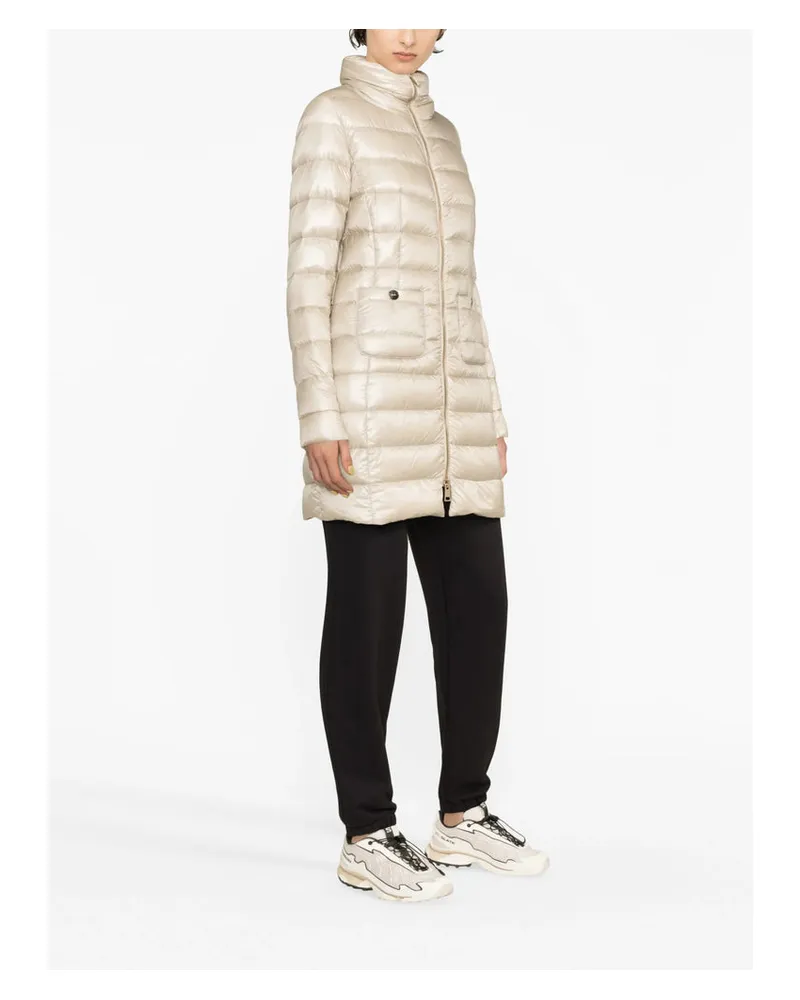 Herno Quilted Goose Down Down Jacket — Beige Beige