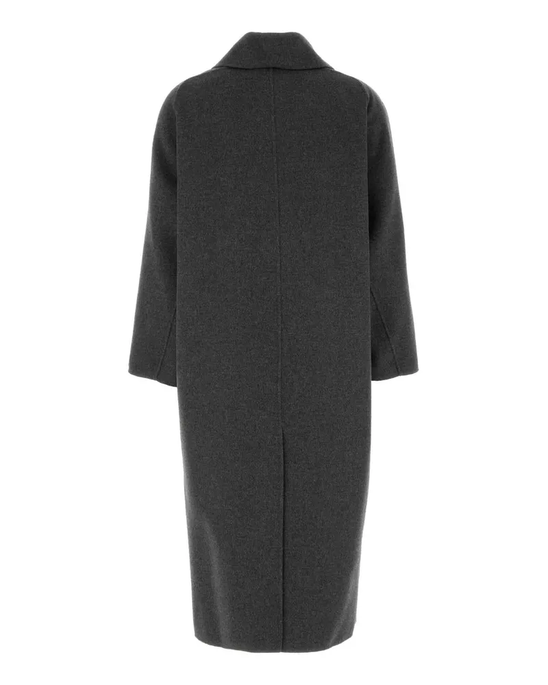 Max Mara Women's Virgin Wool Coat Gray Gray