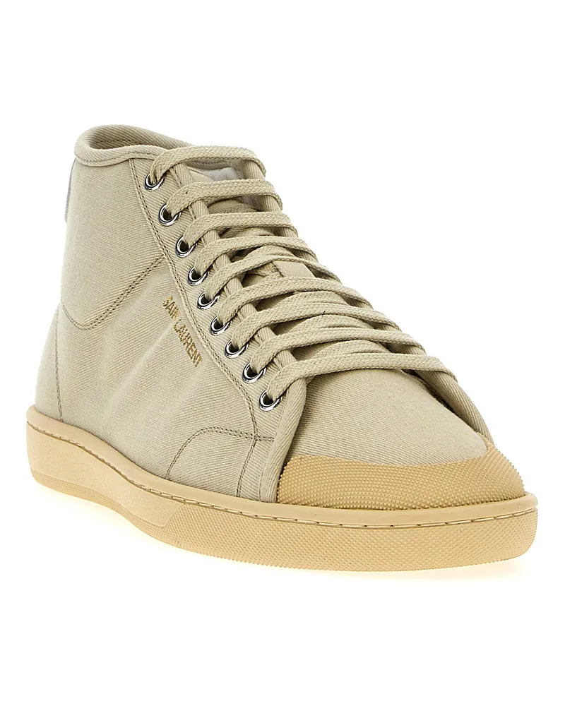 Saint Laurent Court Sneaker — Cream Cream