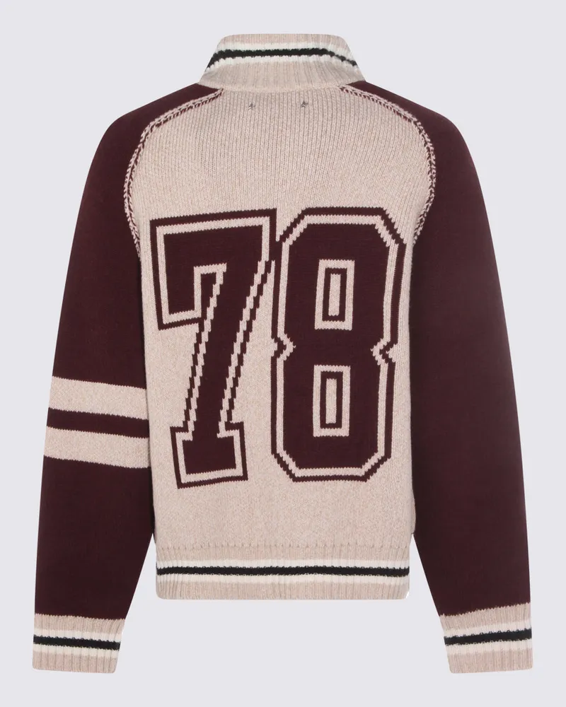 Golden Goose Men's Jackets Bone White-Port Royale Wv Co Pa Ws White/port Multicolor