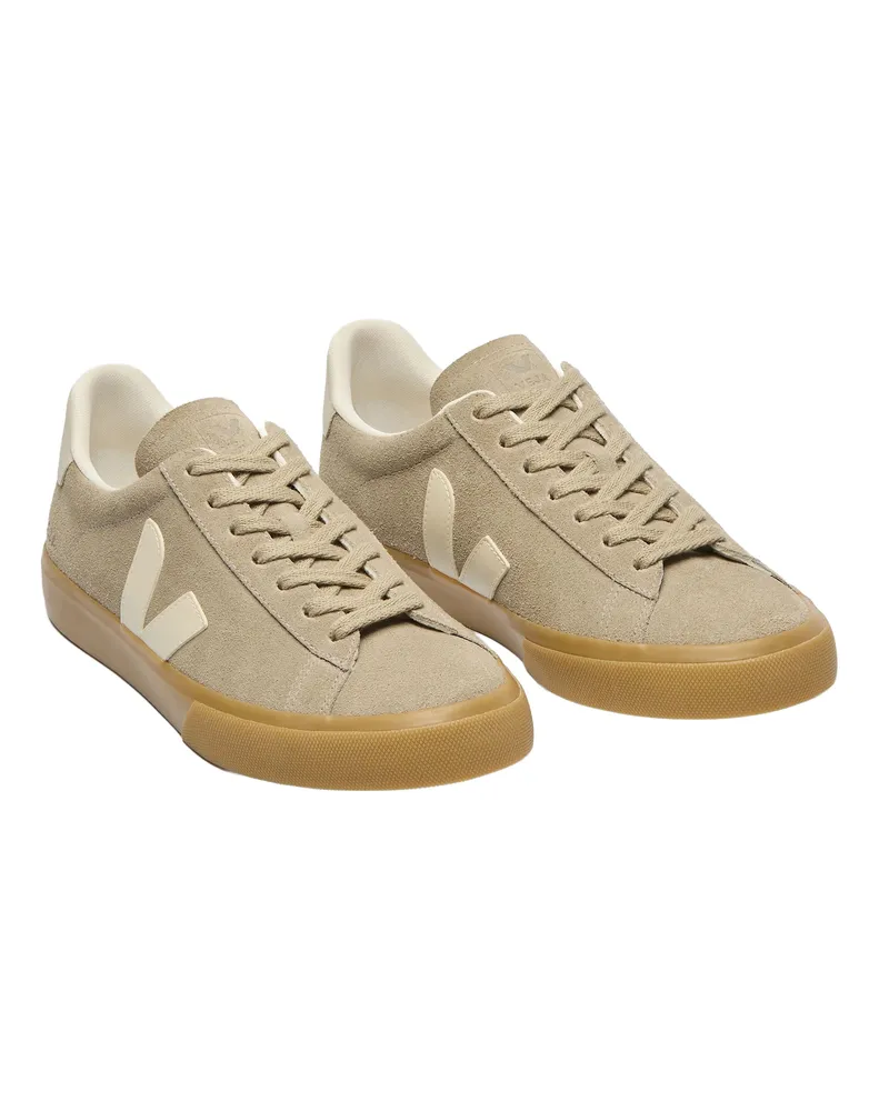 VEJA Men's Sneakers Campo Suede Taupe Taupe-Stone-Natural Trainers Taupe/stone/natural Beige