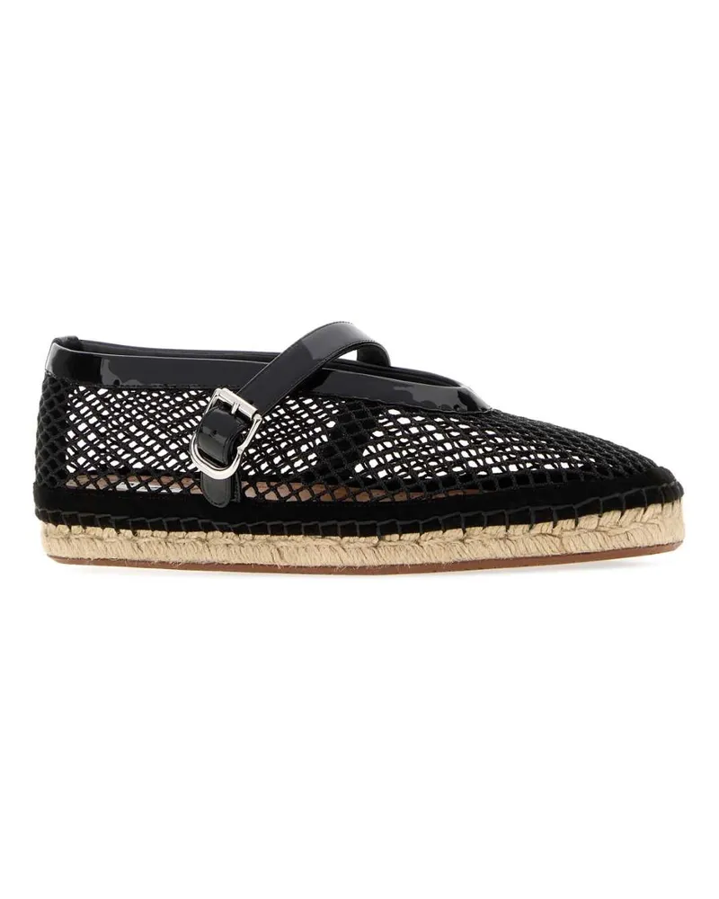 Alaïa Fishnet Espadrille Espadrilles — Black Black