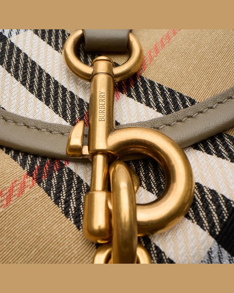 Burberry Women's Messenger B Clip Mini Bag Polyester Shoulder Beige