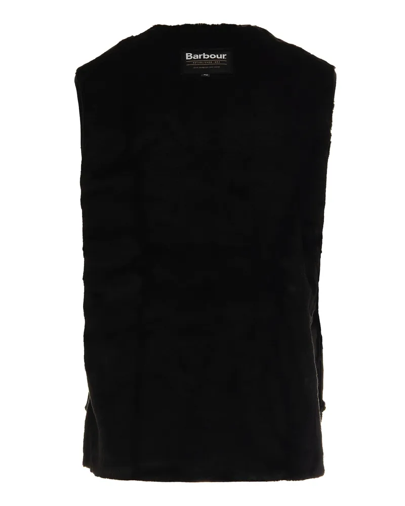 Barbour Men's Gilet Acrylic Fleece Black Waistcoats & Gilets Black