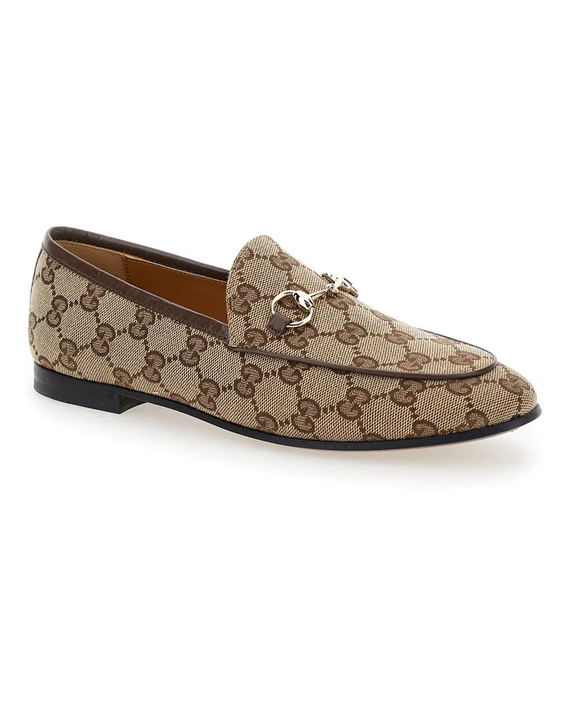 Gucci GG Jacquard Loafer — Beige Beige