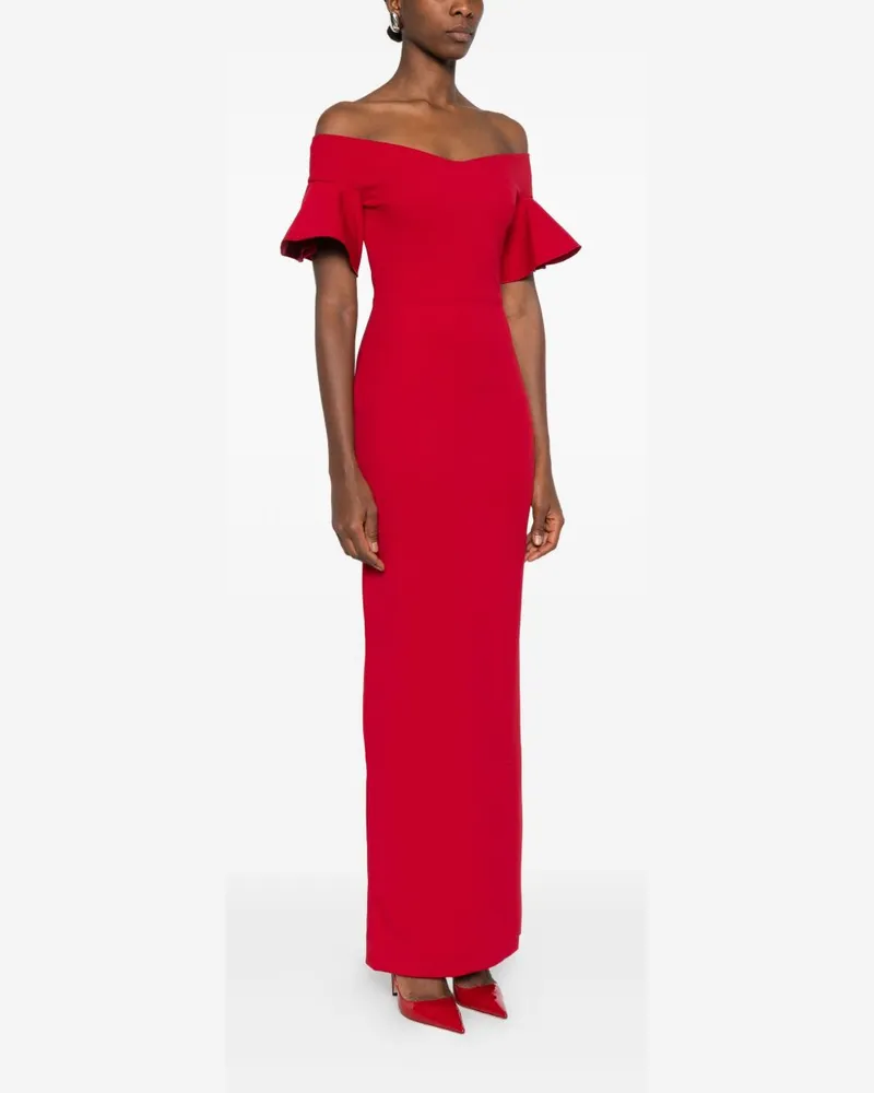 Solace London Cielo Maxi Dress — Red Red