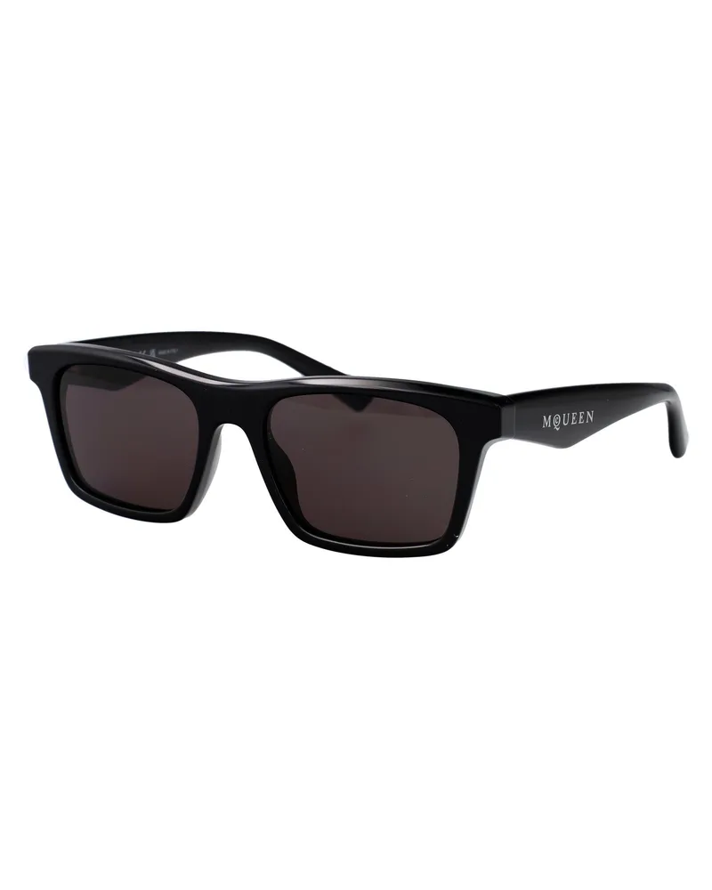 Alexander McQueen Men's Sunglasses Am0472s Black-Black-Grey Injected Black/black/grey Black